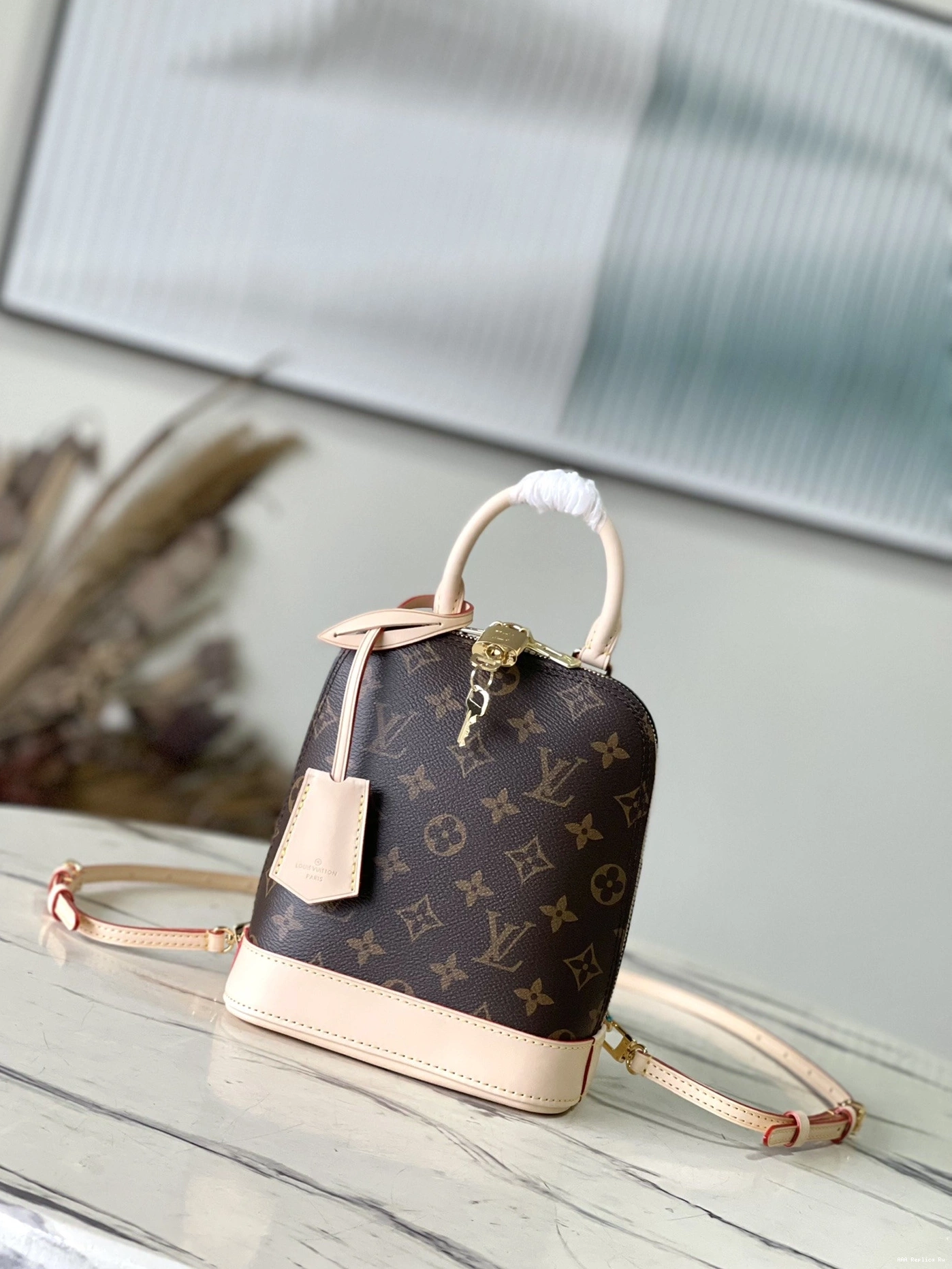 AAA Replica Ru cm Alma - LOUIS 15*20*10 Backpack VUITTON 0718